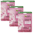 3pk Garnier Hydra Bomb Hyaluronic Acid Sakura Sheet Mask 28g