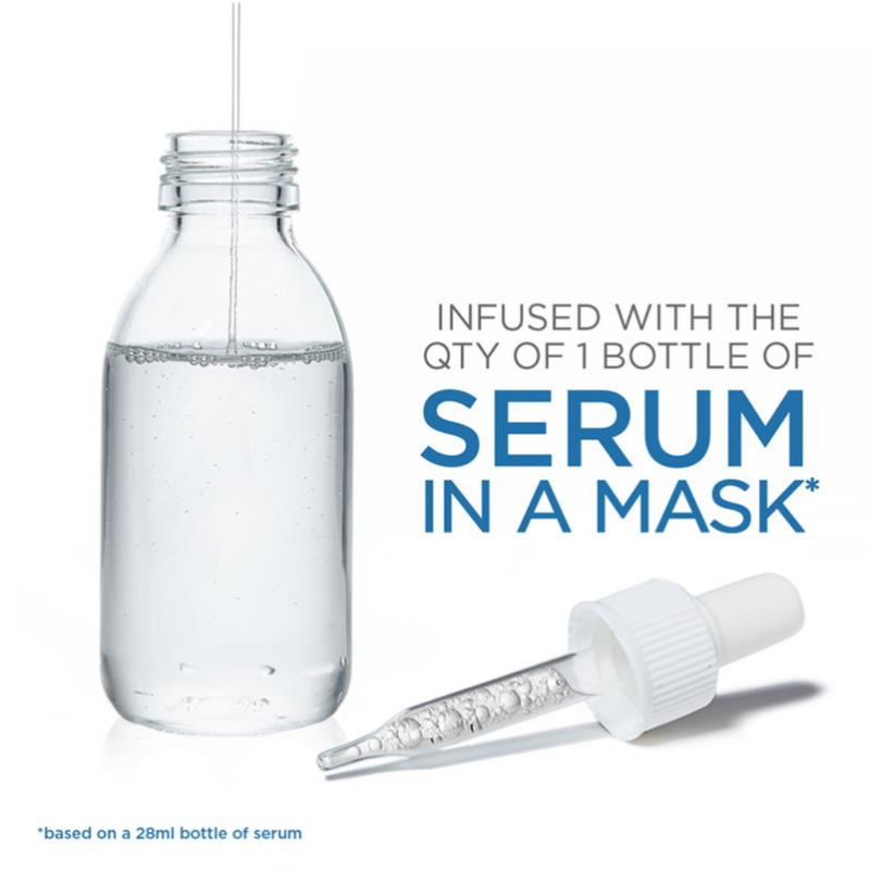 20x Garnier Hydra Bomb Hyaluronic Aloe Vera Serum Sheet Mask 1 x 28g