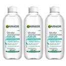 3x Garnier Micellar Salicylic Cleansing Water 400ml