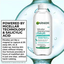 3x Garnier Micellar Salicylic Cleansing Water 400ml