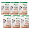 6x Garnier Nutri Bomb Milky Sheet Mask Hyaluronic Acid, Coconut Milk 28g