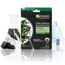 10x Garnier Pure Charcoal Tissue Face Masks 28g