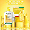 3x Garnier Brightening Vitamin C Cream Cleanser 250ml