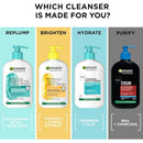 3x Garnier Brightening Vitamin C Cream Cleanser 250ml