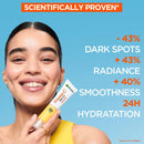 3x Garnier Vitamin C Glow Daily Tinted Even Tone Fluid SPF50+ 40ml