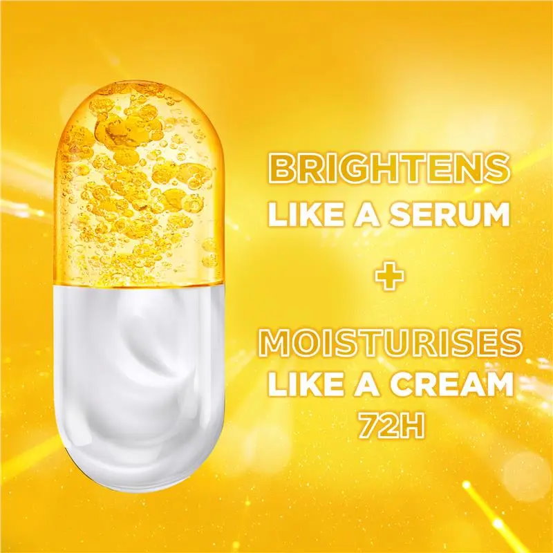 6x Garnier Skin Active Vitamin C 2 in 1 Brightening Serum Cream SPF15 50ml