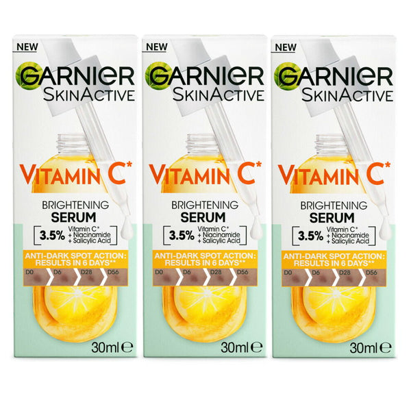 3x Garnier Vitamin C Brightening Serum 30ml