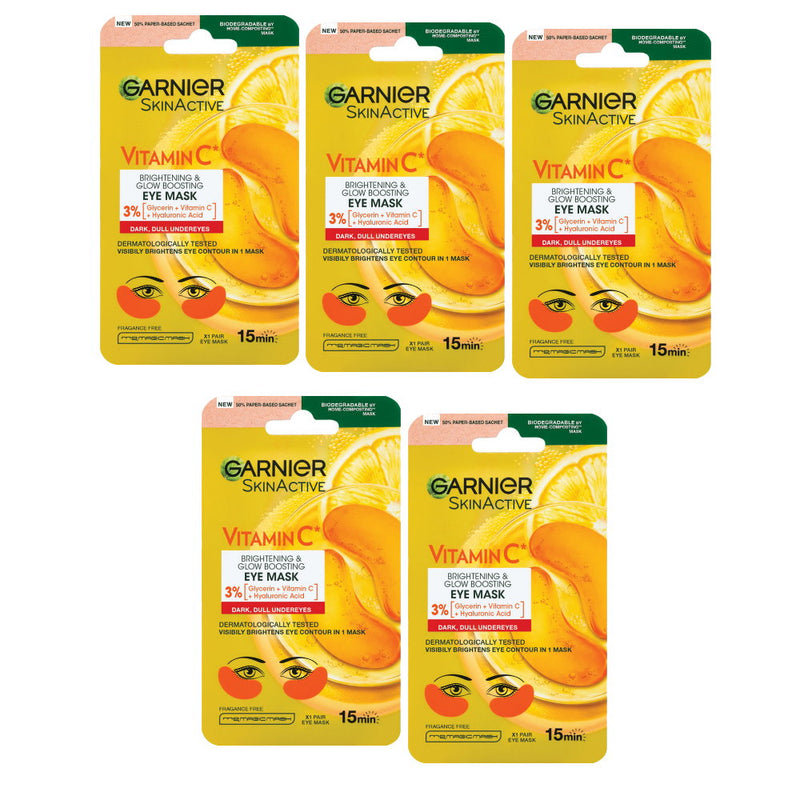 5x Garnier SkinActive Vitamin C Eye Mask