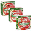 3x Garnier Watermelon Hair Food Volumising Cleanse and Care Shampoo Bar 60g