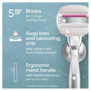 3x Gillette Venus Comfortglide Sugarberry Razor with 2 Blades