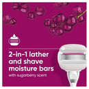 3x Gillette Venus Comfortglide Sugarberry Razor with 2 Blades