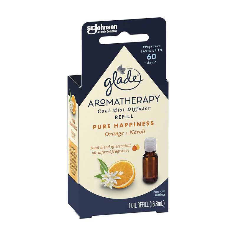 8x Glade Aromatherapy Essential Oil Refill Orange and Neroli 20ml