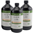 3x Glow Lab Antibacterial Hand Wash Lemongrass & Vetiver Soap 900ml