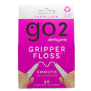 Go2 Dentagenie Gripper Smooth Dental Floss - 60 Flosstrips with Grips