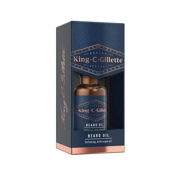 King C Gillette Beard Oil Softening with Argan Oil Men's 30ml
