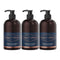 3x King C Gillette Beard and Face Wash Men's 350ml