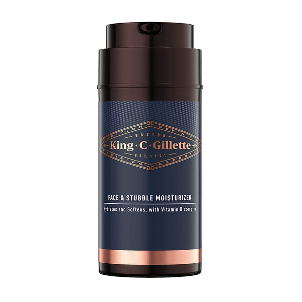 King C Gillette Face & Stubble Men's Moisturiser 100mL EXP 01/2024