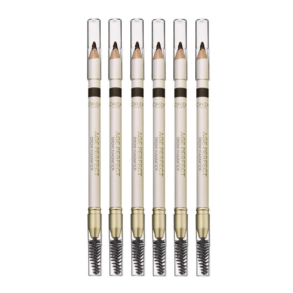 6x LOreal Age Perfect Brow Definition Pencil 04 Taupe Grey
