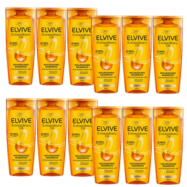 12x L’Oreal Paris Elvive Extraordinary Oil Nourishing Shampoo 300mL