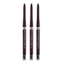 3x L'Oreal Paris Infallible Grip 36H Gel Automatic Eye Liner Brown Denim