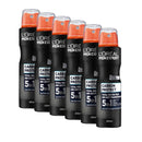 6x LOreal Paris Men Expert Carbon Protect 5-in-1 Deodorant 250ml