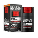 3x L'Oreal Paris Men Expert Pure Carbon Moisturiser 50ml