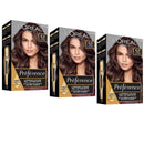 3x L'Oreal Paris Preference Permanent Hair Colour 6.21 Zurich Cool Iridescent Light Brown