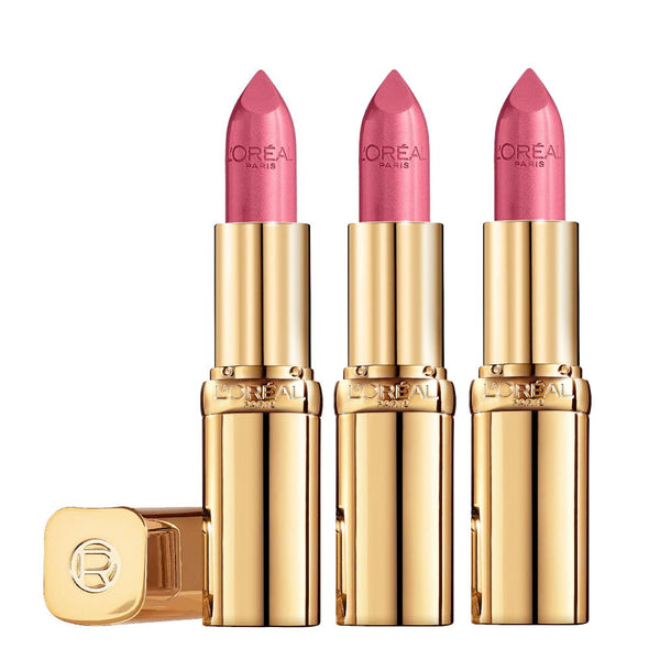 3x L'Oreal Paris Color Riche Satin Lipstick 268 Rose Grenat