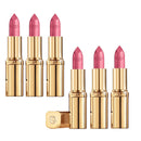 6x L'Oreal Paris Color Riche Satin Lipstick 268 Rose Grenat