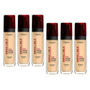 6x L'Oreal Paris Infallible Liquid Foundation 30ml 130 Cool Rose