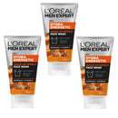 3x L'Oreal Men Expert Hydra Energetic Wake-Up Effect Face Wash 100ml