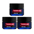 3x L'Oreal Paris Men Expert Power Age Recharging Night Gel 50ml