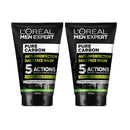 2x L'Oreal Paris Men Expert Pure Charcoal Face Wash 100ml