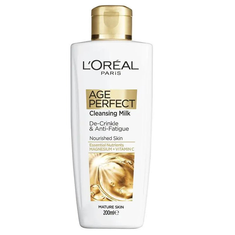 3x L'Oreal Paris Age Perfect Cleansing Milk 200ml
