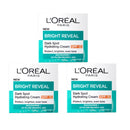 3x L'Oreal Paris Bright Reveal Dark Spot Hydrating Cream Moisturiser SPF15 50ml