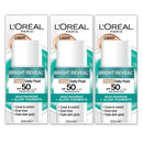 3x L'Oreal Paris Bright Reveal Tinted Fluid Light 50ml