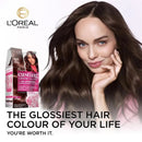 3x L'Oreal Paris Casting Creme Gloss Semi-Permanent Hair Colour 415 Iced Brown