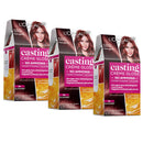 3x L'Oreal Paris Casting Creme Gloss Semi-Permanent Hair Colour 550 Mahogany