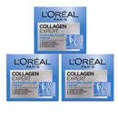 3x L'Oreal Paris Collagen Expert Moisture Filler Cream 50ml