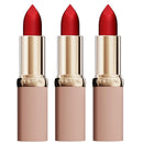 3x L'Oreal Paris Color Riche Blurred Matte in Balm Lipstick 300 Le Rouge Paris