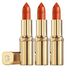 3x L'Oreal Paris Color Riche Classic Satin Lipstick 163 Orange Magique