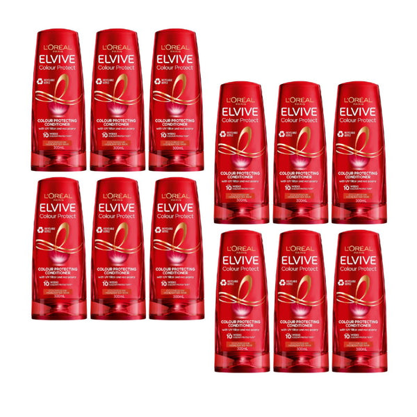 12x L'Oreal Paris Elvive Colour Protect Conditioner 300ml