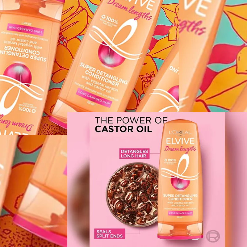 6pk L'Oreal Paris Elvive Dream Lengths Detangling Shampoo and Conditioner Set 300ml