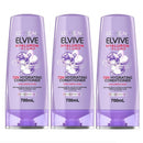 3x L'Oreal Paris Elvive Hyaluron Plump Hydrating Conditioner 700ml