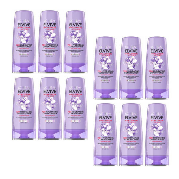12x L'Oreal Paris Elvive Hyaluron Plump Hydrating Conditioner 700ml