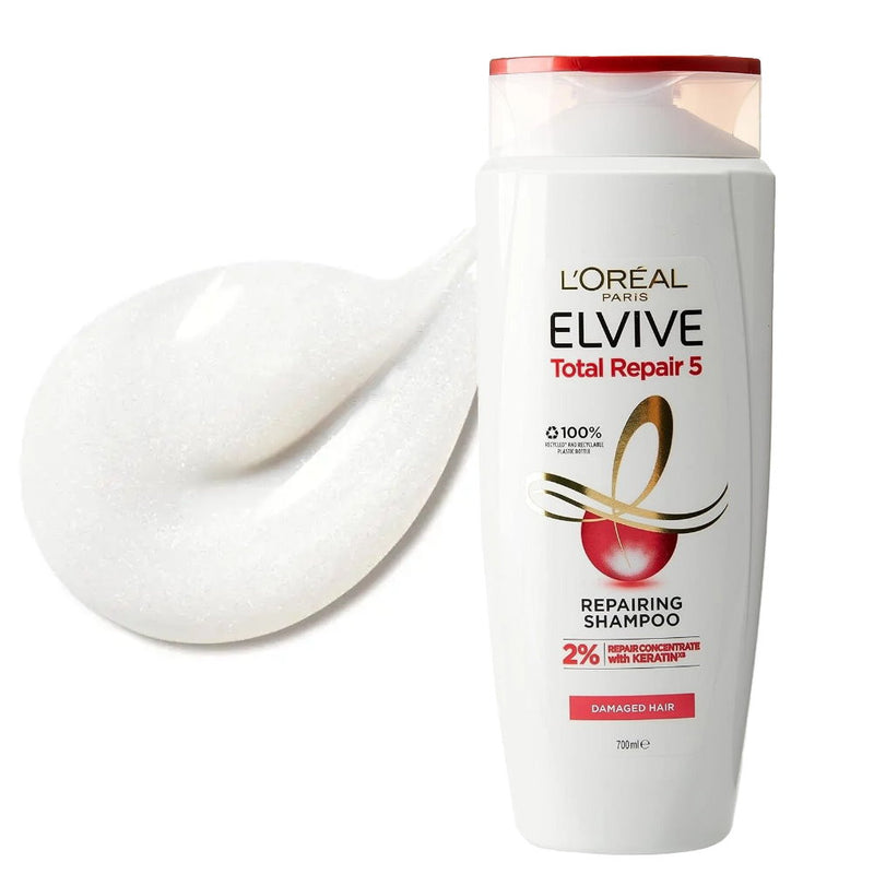 2pk L'Oreal Paris Elvive Total Repair 5 Shampoo 700mL + Wonder Treatment 200ml