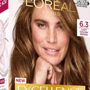 3x L'Oreal Paris Excellence Creme Hair Colour 6.3 Light Golden Brown