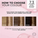 3x L'Oreal Paris Excellence Creme Hair Colour 7.3 Dark Golden Brown