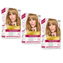3x L'Oreal Paris Excellence Creme Hair Colour 7.3 Dark Golden Brown