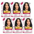 6x L'Oreal Paris Excellence Creme Hair Colour 1 Black